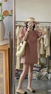 肌理感连衣裙显白,女装连衣裙,欧妮卡蒂蔓