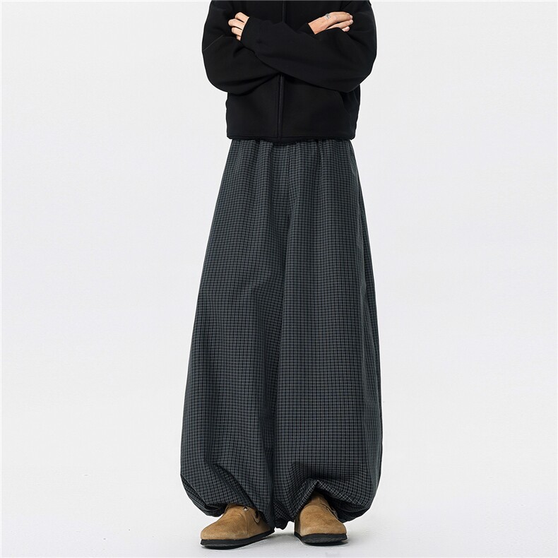 6XL-M 美式复古水洗做旧运动裤子男毛边休闲卫裤 K9183-P55 330g图片