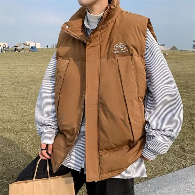 原宿秋季纯色马甲男百搭潮新款宽松型M08P55,男装背心/马甲,星座1116-2