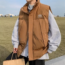 原宿秋季纯色马甲男百搭潮新款宽松型M08P55，男装背心/马甲，星座1116-2