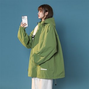 中性风宽松冲锋衣夹克百搭落肩简约上衣外套XZ214-8 JK725 P78图片