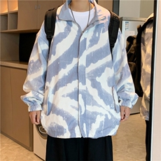 双面穿ins潮流外套男秋季hiphop高街上衣宽松美式工装W1539-P58，男装夹克，星座512-4