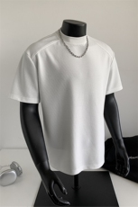 主推夏季新品2025玉米格半袖打底衫男士夏装短袖T恤上衣S408-特19，男装T恤，电商A233-1
