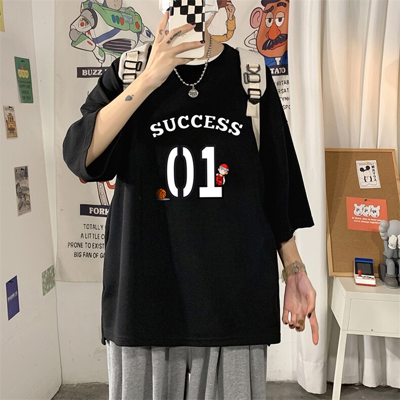 Q11205-P30春夏季七分袖t恤男大码五分袖男短袖中袖,男装T恤,电商A040