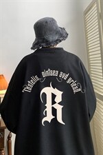 ！22秋季新款宽松大码港风大R英文华夫格圆领卫衣HW9073-p30，男装卫衣，星座508（原C305）