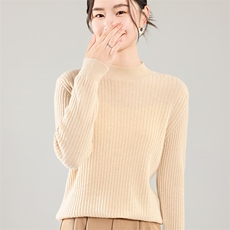 35%羊绒衫秋冬季新款舒适时尚百搭女式宽松长袖打底毛衣，女装羊绒衫，琳尚羊绒