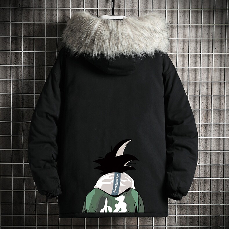 MM48005-P130冬季大毛领衣男士大码加厚袄男服网格挂拍,男装棉衣,电商A040A
