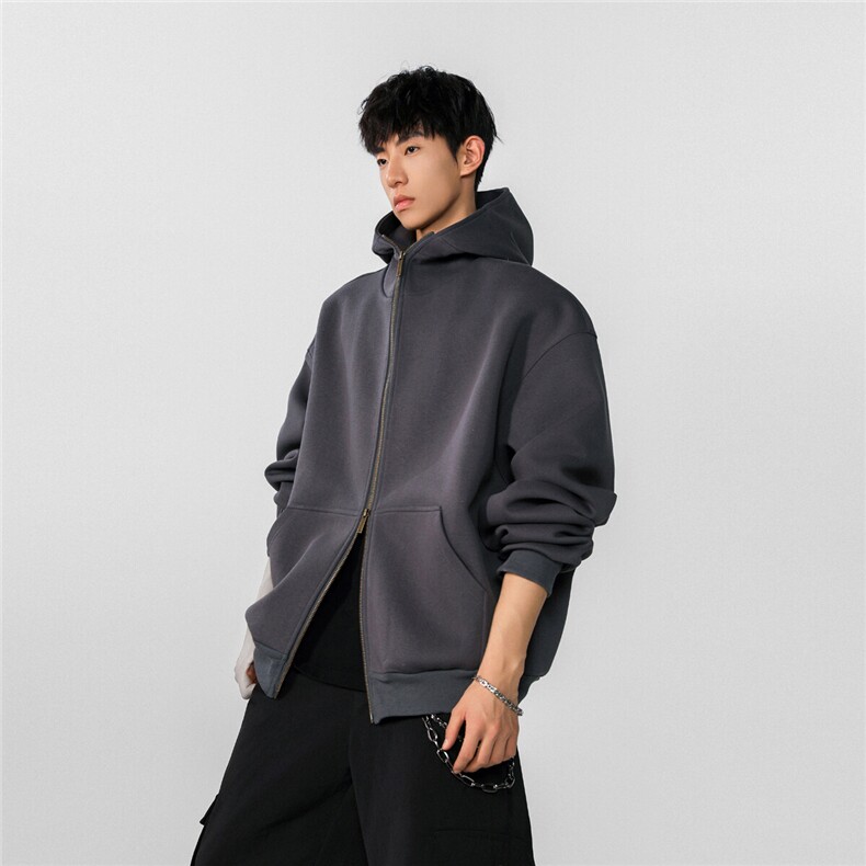 XZ809A/XS17/特P75/控108现货美式运动开衫双拉链外套卫衣,男装卫衣,星座809A(原222-1)
