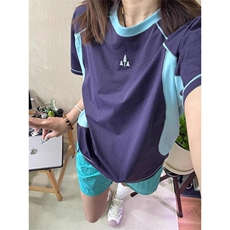 网图美式运动短袖男女夏季薄款户外速干t恤羽毛球骑行服特P33，男装T恤，电商C306-1
