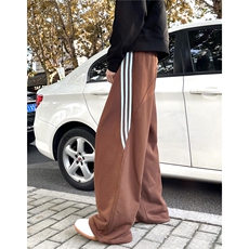 【现货】XZ612-K209-P55美式三条杠运动休闲卫裤宽松bf慵懒阔腿裤，男装休闲裤，星座612