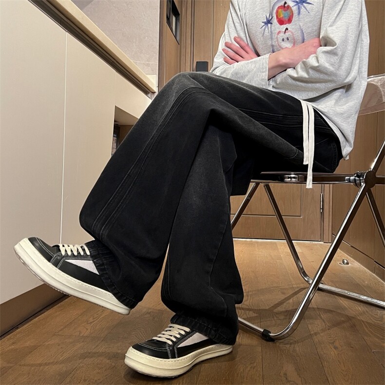 XZ616春季美式复古水洗做旧缉明线休闲牛仔长裤K26005特P38，男装休闲裤，星座512A（原616）