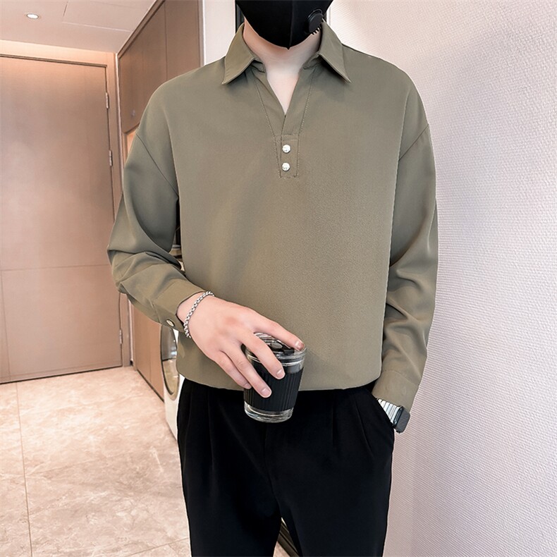 足货社会小伙店主风男潮长袖衬衣短袖衬衫G8919P58，男装T恤，星座301B-1