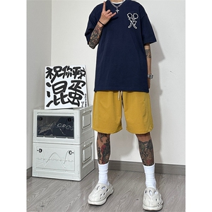 2025夏季新款 潮流男士宽松大码五分裤舒服登山布男中裤DK16 P30图片