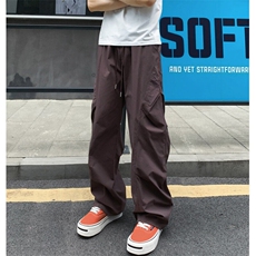 美式速干透气褶皱伞兵冲锋裤工装直筒薄款休闲裤25XK67152特批35，男装工装外套，电商A042
