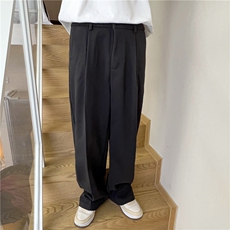 男士直通休闲裤纯色百搭呢料西裤显瘦直通裤子潮，男装西裤，星座510-1