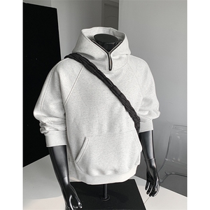 重磅boxy短款全棉450克拉链连帽卫衣套头外套男  RH5314-P53图片