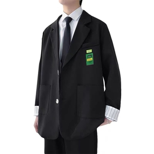 小西装男士秋冬季痞帅学院风dk制服宽松休闲单西服外套男XZ03-P80图片