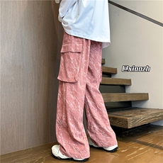 XZ616秋季新款重磅灯芯绒闪电纹工装破缝长裤TY1033特P40控78，男装工装外套，星座512A（原616）