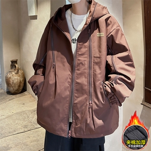 冲锋衣！衣男冬季冲锋衣男连帽服袄外套CFMY370-P95图片