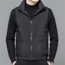 2023年休闲时尚高端男士羽绒服马甲P355，男装羽绒服，电商D223-1