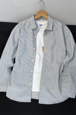 B221美式ins高街暗黑宽松条纹长袖衬衫SY2540-特P35控59，男装衬衫，电商B221