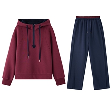 长期有货休闲运动套装女2026新款春秋洋气妈妈连帽卫衣开春，女装套装/套裙，璐依舞