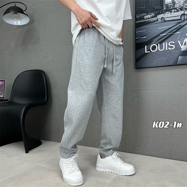 垂感休闲弯刀裤男宽松百搭卫裤运动长裤A329-K02-1-P58，男装休闲裤，电商A329