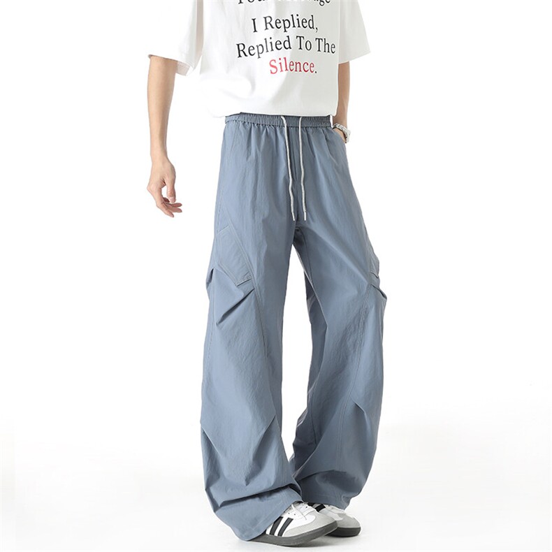 夏季新款工装裤宽松褶皱休闲裤抖音品质A111-A236-P35,男装工装外套,电商基地A111