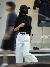 2025欧货2025秋冬新款极简风复古时尚百搭显瘦立领短袖T恤，女装针织衫/毛衣，东正羊绒