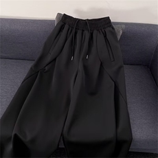 流行原版290克立体裁剪弯刀裤气质文艺ins新款原宿日系潮流慵懒，男装休闲裤，星座506A