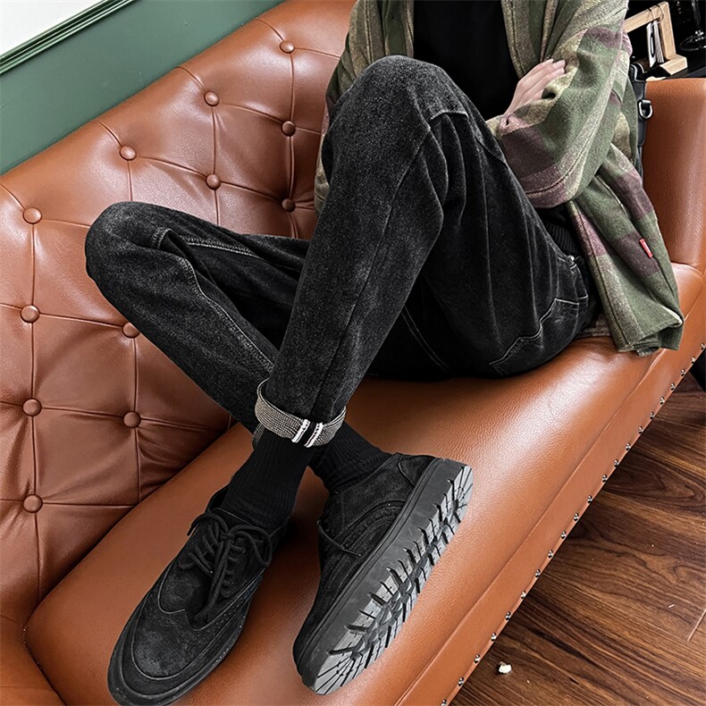 2025秋上新轻熟风修身小脚男士牛仔裤子D711/P68，男装牛仔裤，电商B381-2