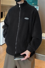 8XL-M摇粒绒外套男奥粒绒加厚羊羔绒卫衣内胆夹克JK1314P68控88，男装夹克，电商D206-1