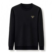 2023新款长袖商务休闲套头上衣男士秋季中年印花圆领时尚百搭卫衣，男装卫衣，电商B212（原钱塘6029）