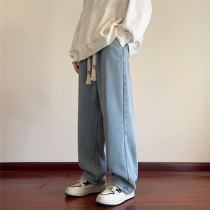 日系工装裤男高街潮牌秋季ins欧美嘻哈运动休闲裤图片