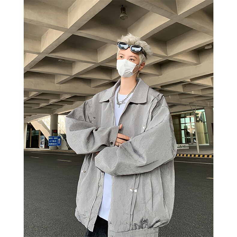 F436P68新款秋装男生休闲夹克外套美式高街时尚宽松休闲,男装夹克,星座512-6
