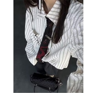 [006]条纹长袖衬衫男秋季宽松上衣 A079-CS17-P36图片