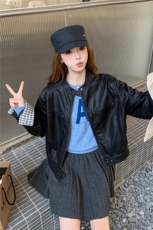 【新品】25秋新款短款皮衣夹克外套2C326-W306-P155-K238，女装皮衣，2C326