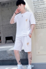 夏季短袖T恤男孩运动休闲青少年初中学生五分裤套装T756-P40，男装套装，星座1206（原A206）