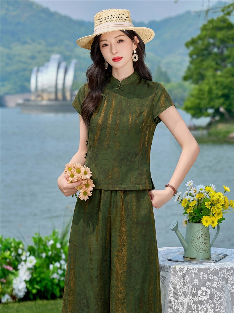 2026夏装新款简约时尚休闲套装两件套,女装套装/套裙,美沁