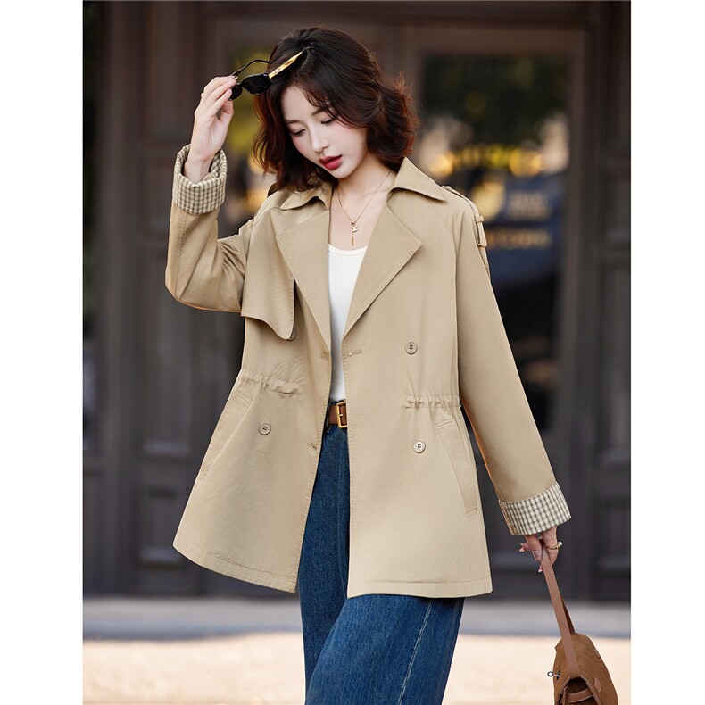 巨好看的中长款2025年春秋新款今年流行收腰显瘦气质外套，女装短外套，玛其路