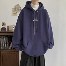 秋季卫衣男宽松刺绣连帽外套D329-QM621-P58-控78，女装短外套，电商D329