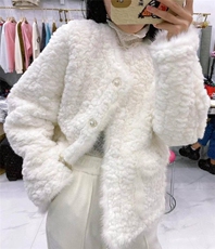 现货，水貂毛拼接皮毛外套，其它，淳沐