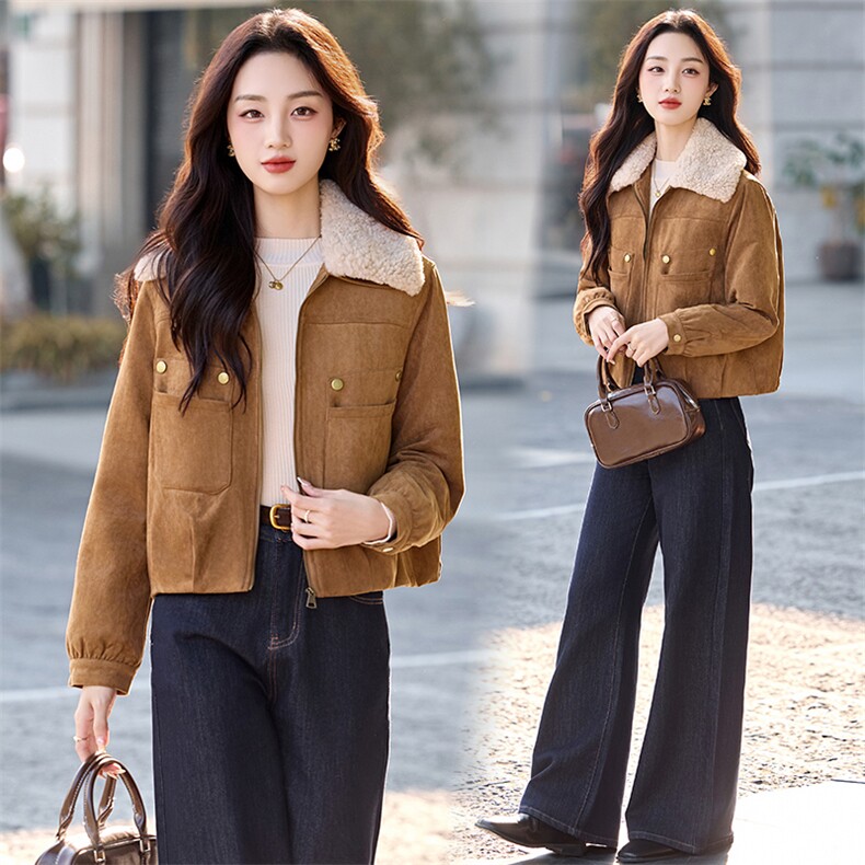 （现货）XBL新款2025年冬季短款羽绒服派克服保暖90白鸭绒1026,女装毛呢外套,欣贝拉