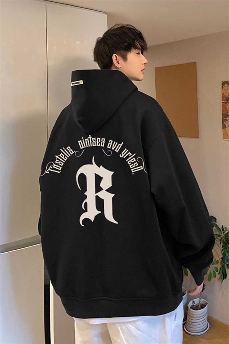 供抖音丶重磅高品棉350克排扣连帽R卫衣LW6073-特p58控78,男装卫衣,星座508（原C305）