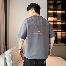 男夏季宽松休闲百搭T恤T6882小码P22大码P25，男装T恤，星座914