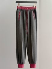 时尚洋气休闲套装女秋冬新款修身减龄连帽开衫卫衣束脚长裤两件套，女装套装/套裙，江南