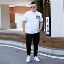 男加肥加大码印花圆领短袖T恤5032-1_T81(M-4XP405XL-9XLP45)，男装T恤，星座1516-1