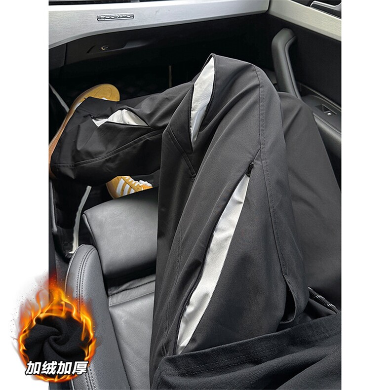 特批P45无差价冬保暖开口拉链防泼水户外登山拖地裤男K1361J加绒,男装休闲裤,电商A001-1