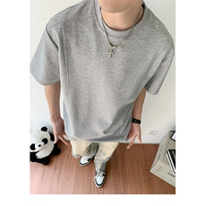 t恤男生美式短袖夏季潮牌五分袖T0142-P40，男装T恤，星座308B-2