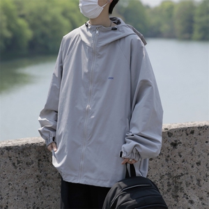 春秋潮牌ins连帽百搭夹克美式户外冲锋衣外套防晒衣男 W7798-P55图片